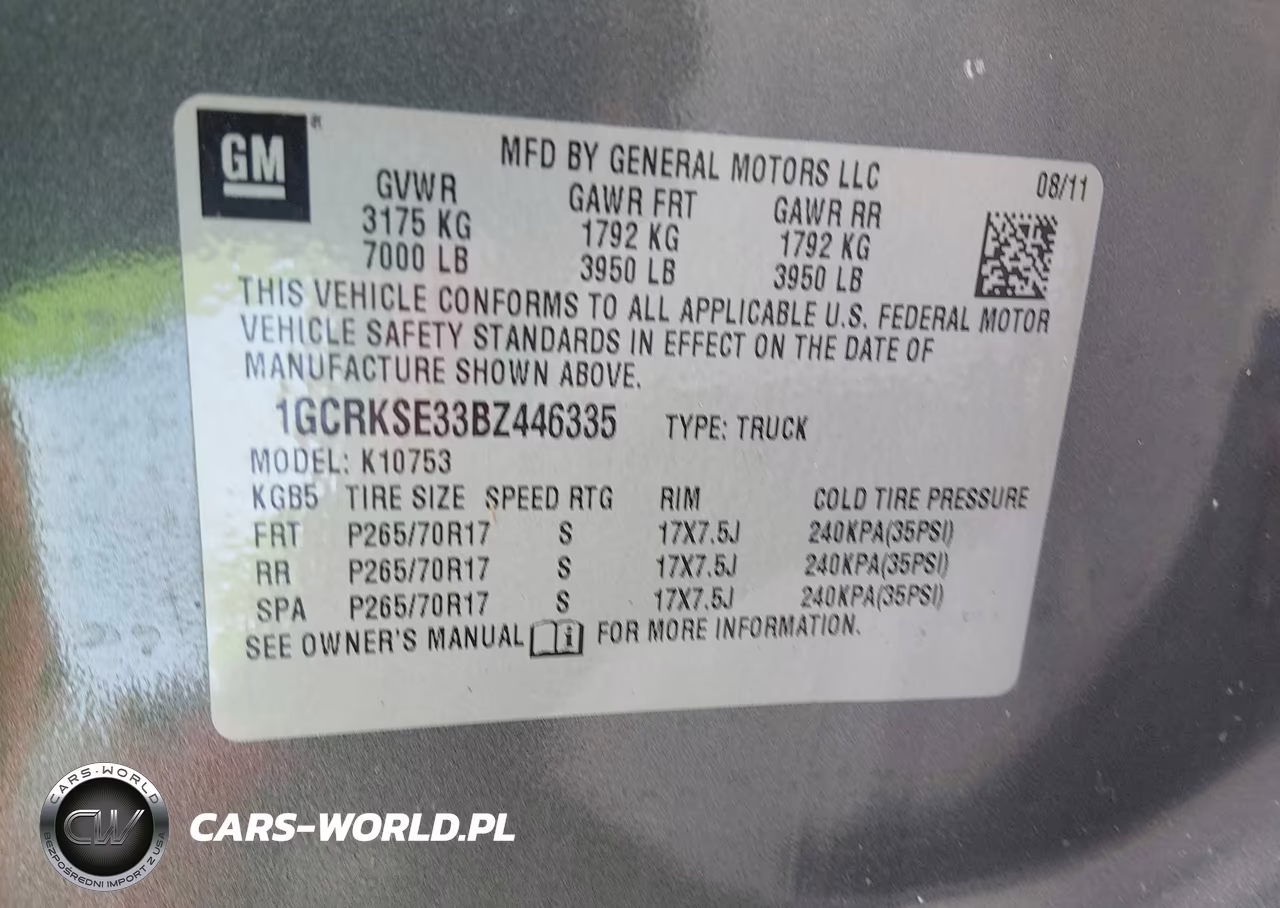 2011 Chevrolet Silvarado 1500 VIN:1GCRKSE33BZ446335 - 9