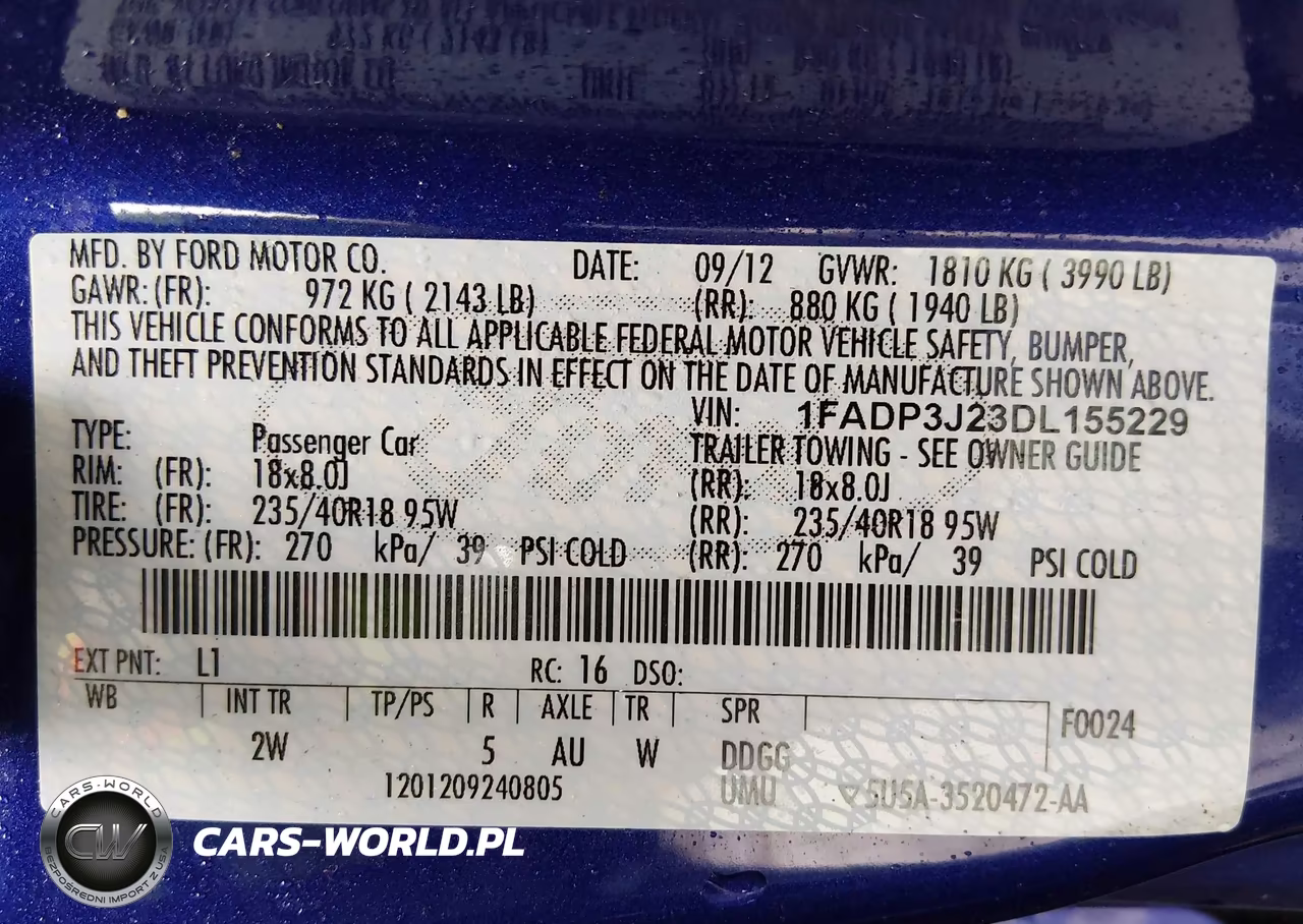 2013 Ford Focus Titanium VIN:1FADP3J23DL155229 - 9
