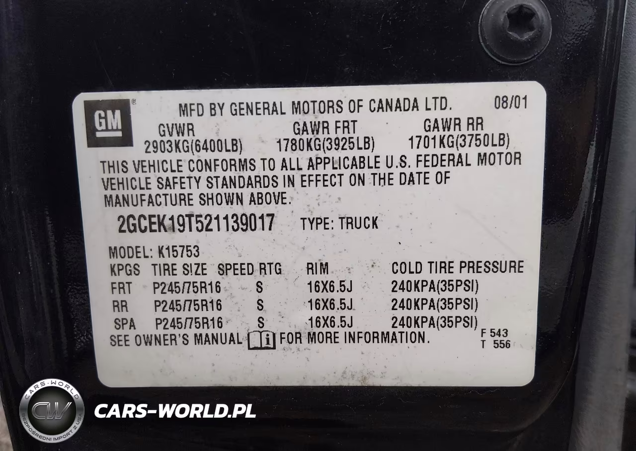 2002 Chevrolet Silverado 1500 VIN:2GCEK19T521139017 - 9