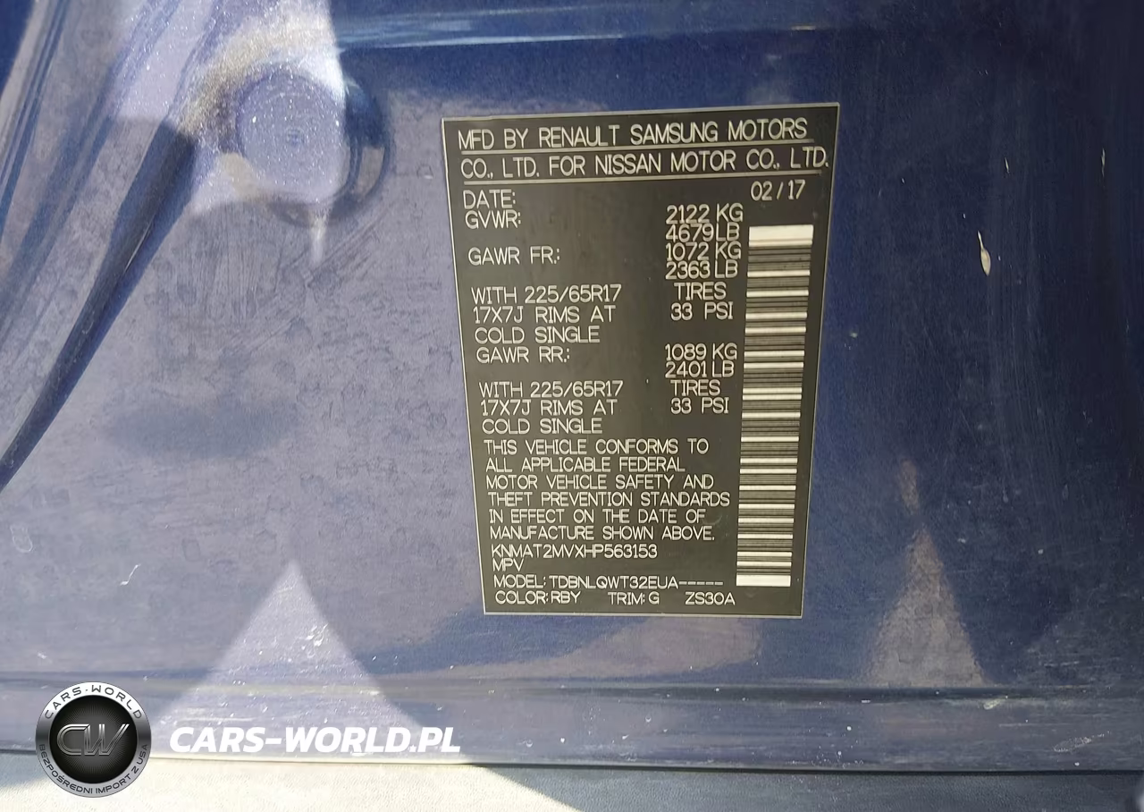 2017 Nissan Rogue Sv VIN:KNMAT2MVXHP563153 - 9