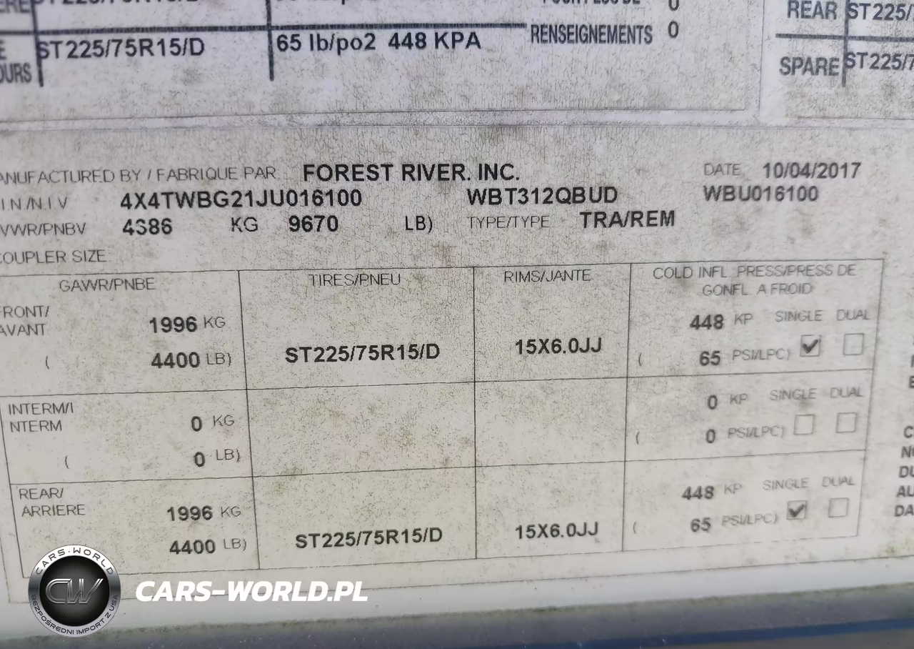 2018 Forest River Wildwood Heritage Glen Lie M312Qbud VIN:4X4TWBG21JU016100 - 9