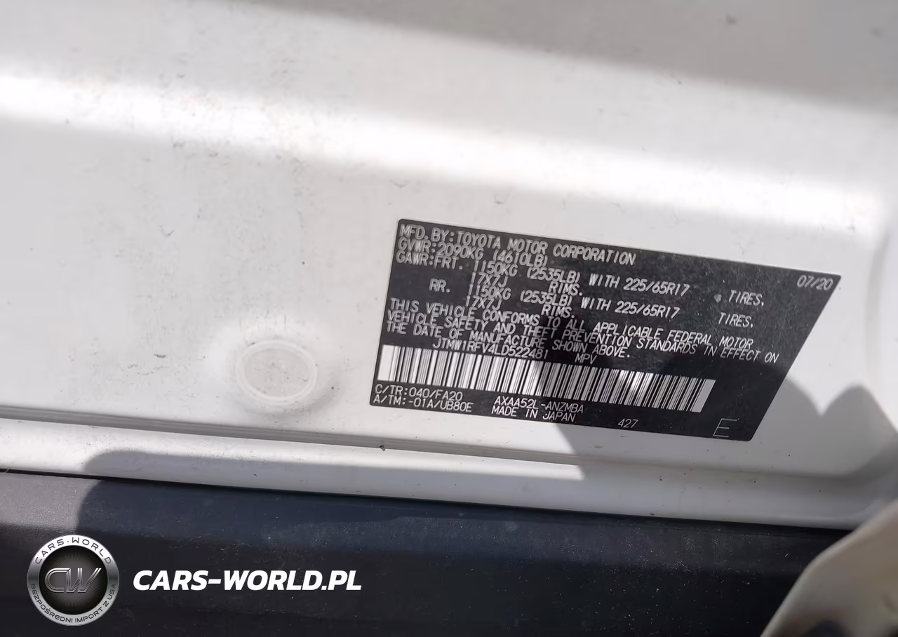 2020 Toyota Rav4 Xle VIN:JTMW1RFV4LD522481 - 9