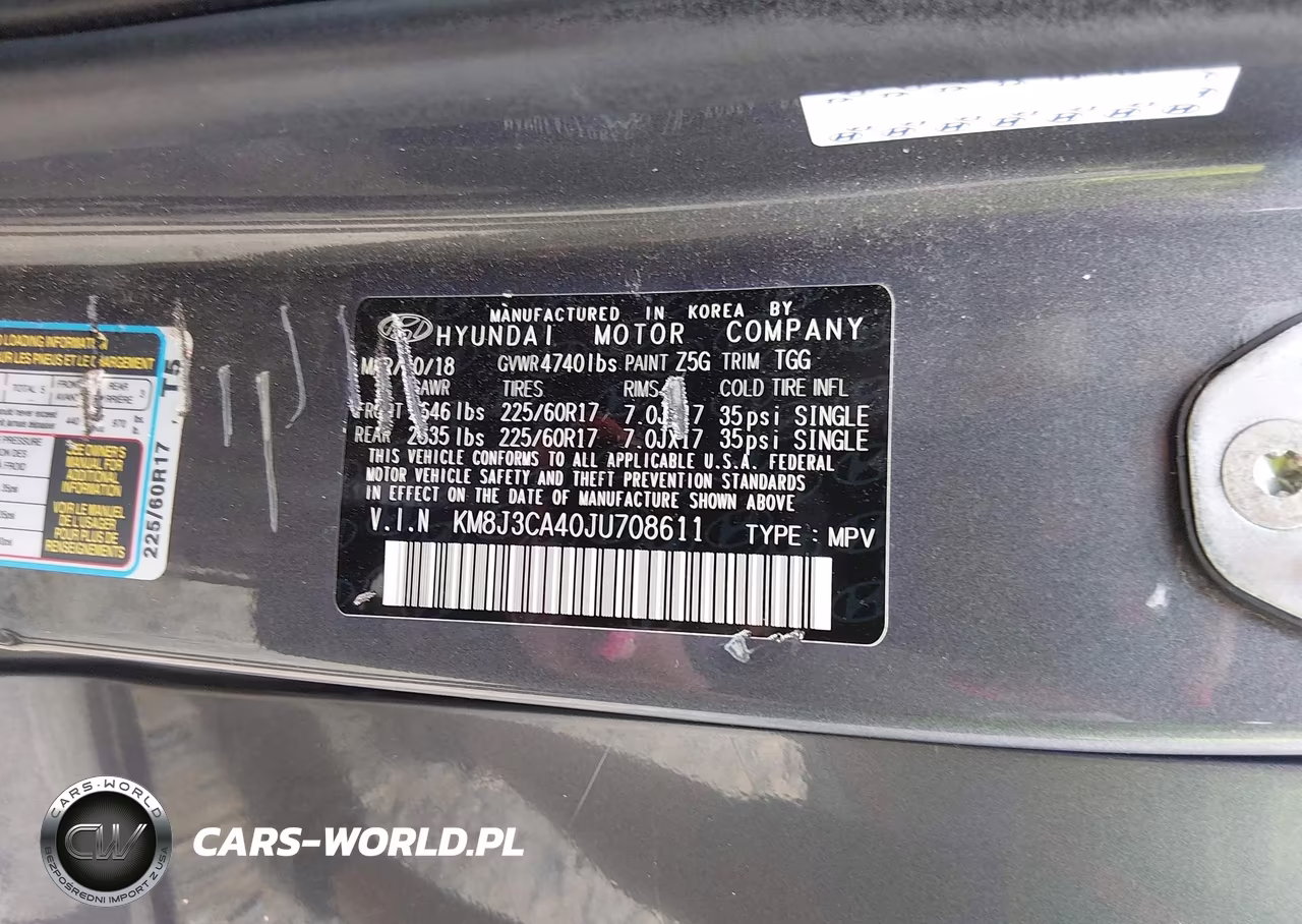 2018 Hyundai Tucson Sel VIN:KM8J3CA40JU708611 - 9