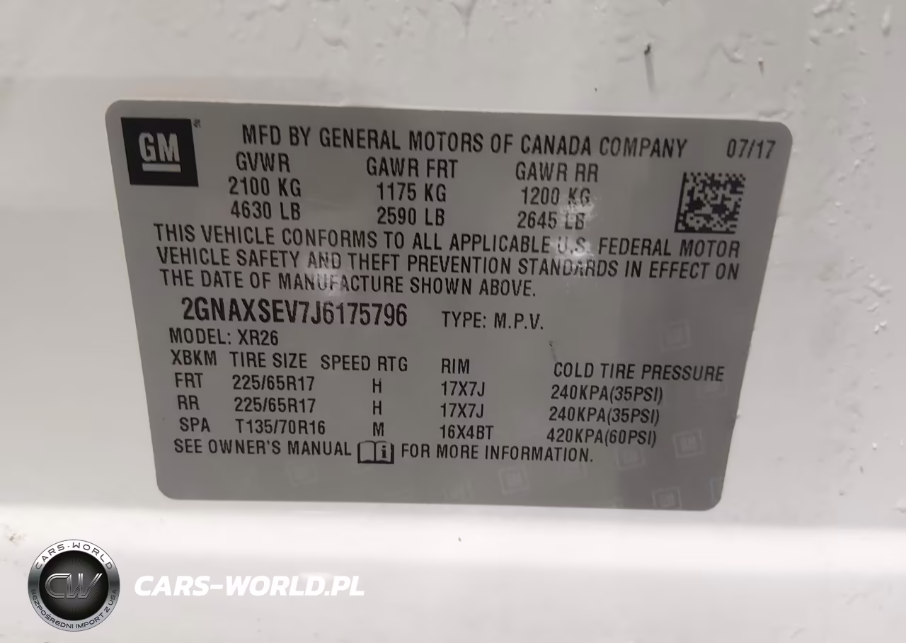 2018 Chevrolet Equinox Lt VIN:2GNAXSEV7J6175796 - 9