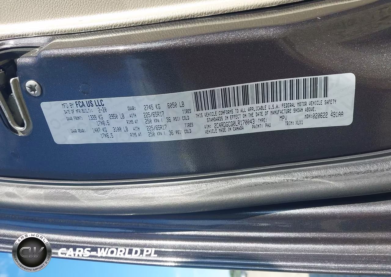 2020 Dodge Grand Caravan Sxt VIN:2C4RDGCG0LR170043 - 9