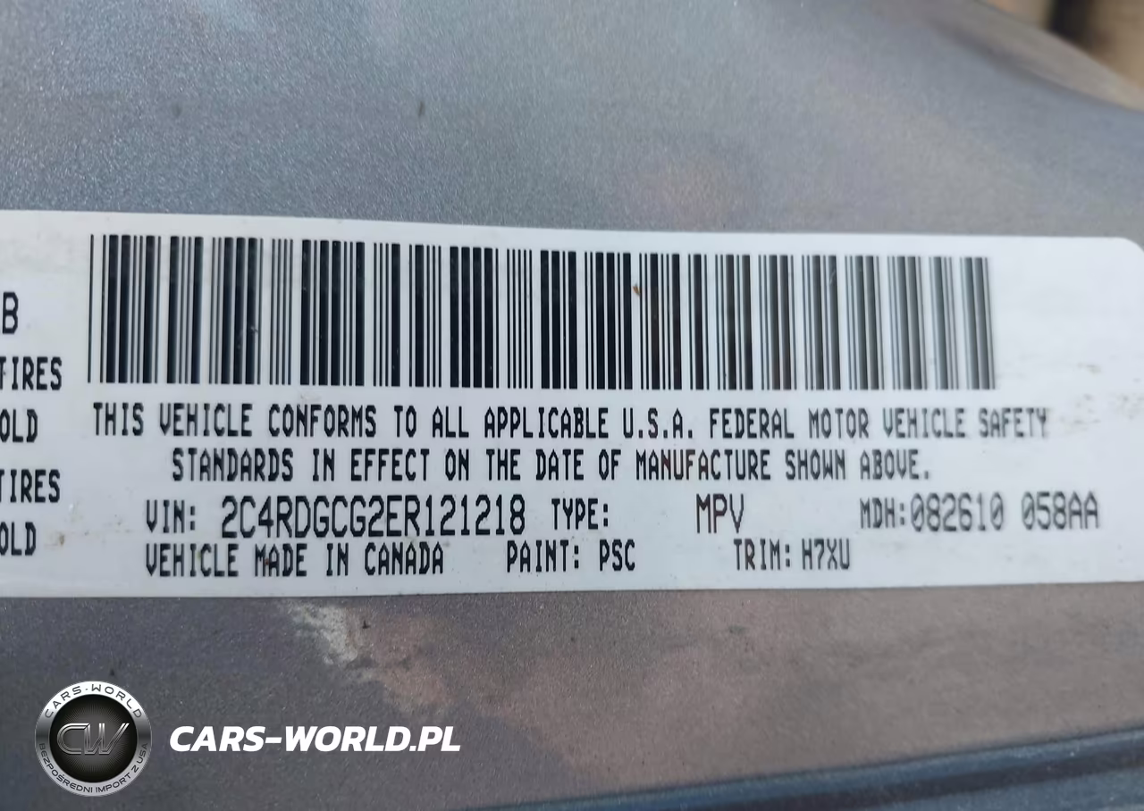 2014 Dodge Grand Caravan Sxt VIN:2C4RDGCG2ER121218 - 9