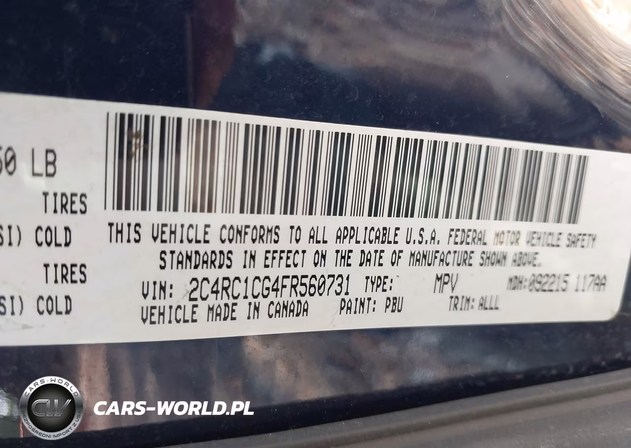 2015 Chrysler Town & Country Touring L VIN:2C4RC1CG4FR560731 - 9