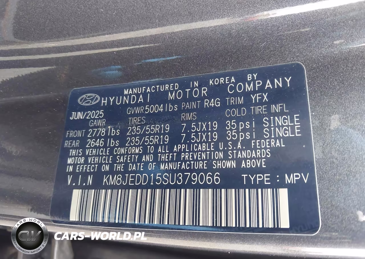 2025 Hyundai Tucson Hybrid Limited VIN:KM8JEDD15SU379066 - 9