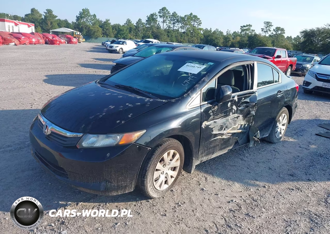 2012 Honda Civic Lx VIN:19XFB2F54CE080143 - 2
