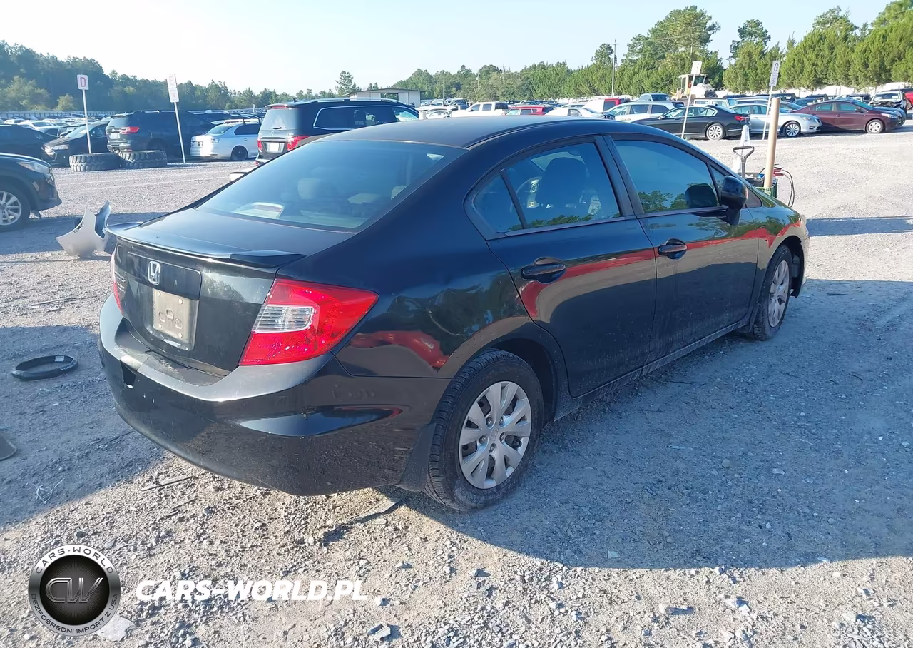 2012 Honda Civic Lx VIN:19XFB2F54CE080143 - 4