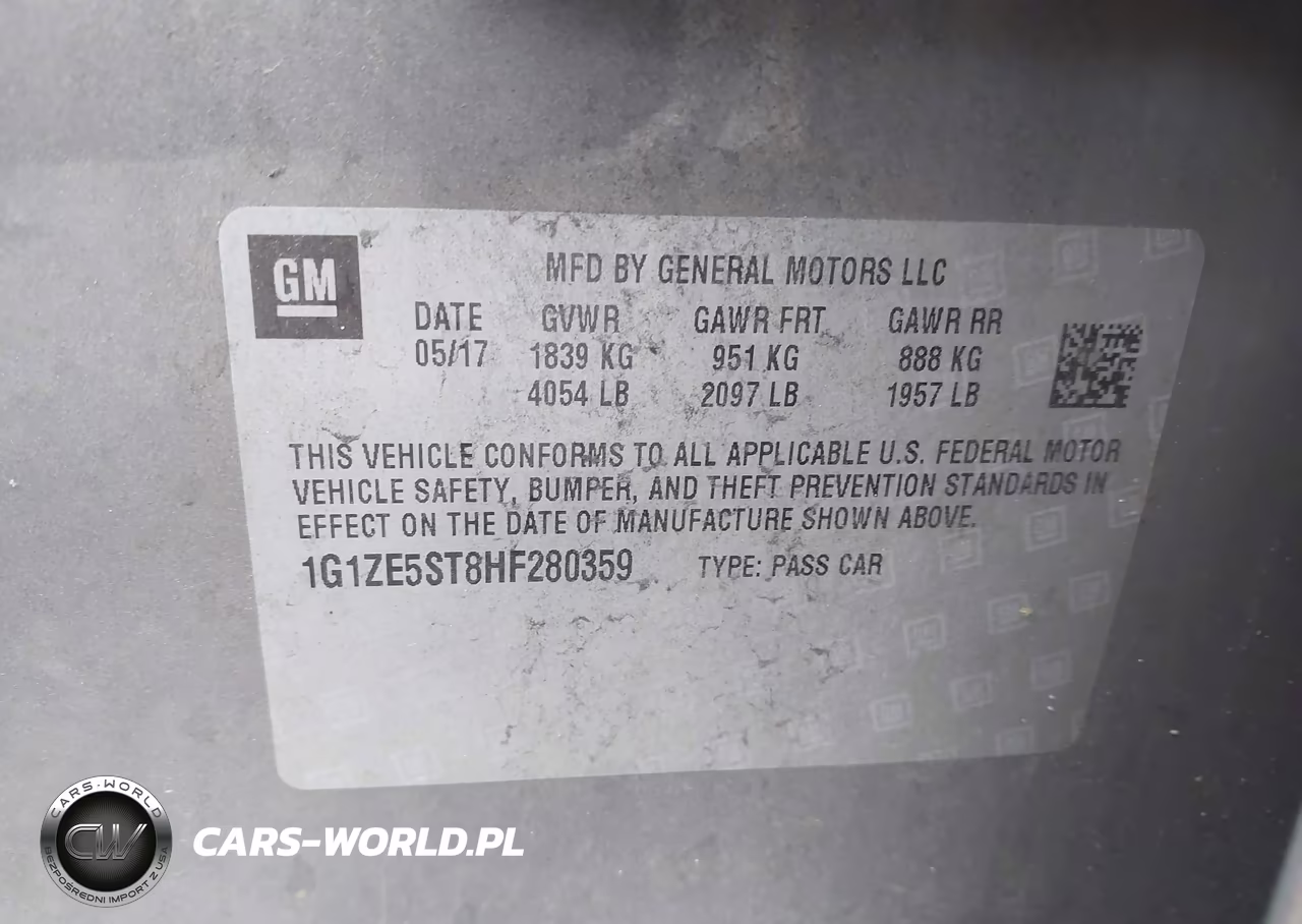 2017 Chevrolet Malibu 1Lt VIN:1G1ZE5ST8HF280359 - 9