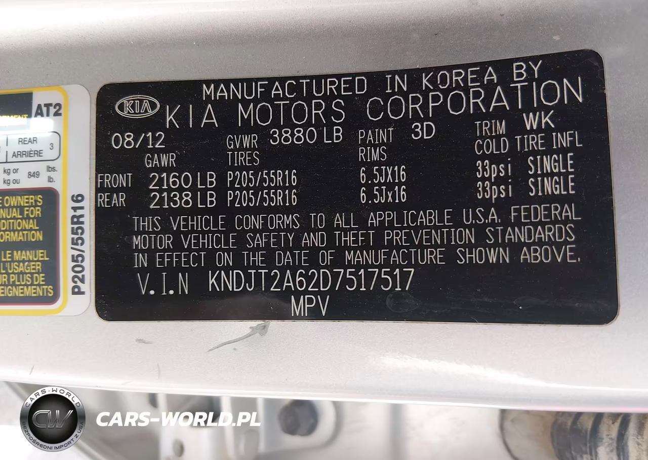 2013 Kia Soul + VIN:KNDJT2A62D7517517 - 9