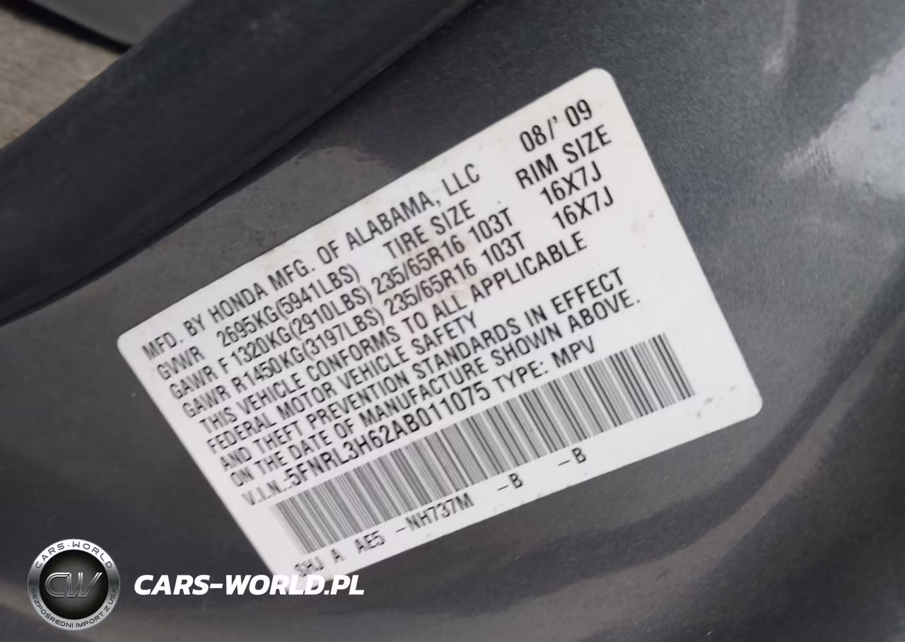 2010 Honda Odyssey Ex-L VIN:5FNRL3H62AB011075 - 9