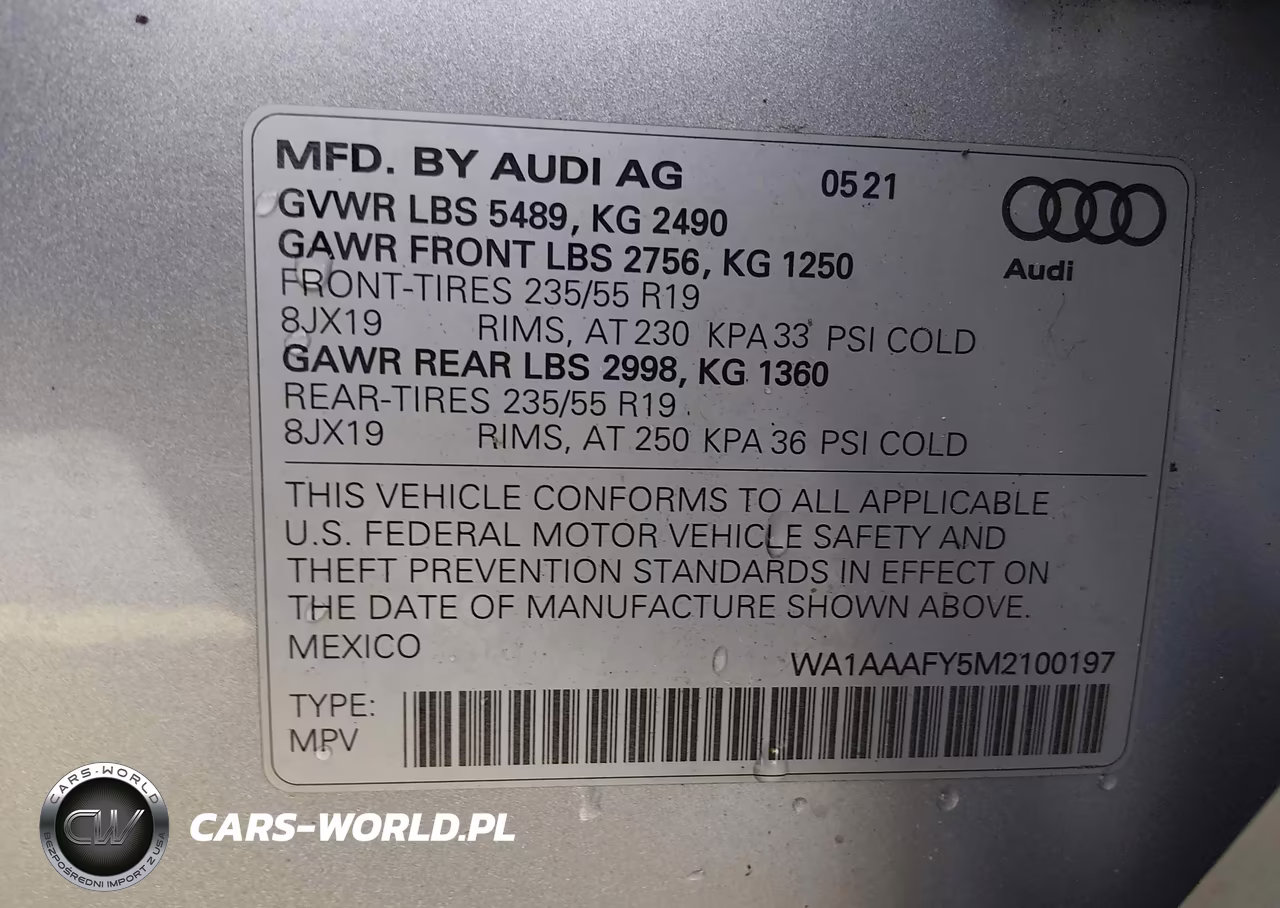 2021 Audi Q5 Premium 45 Tfsi Quattro S Tronic VIN:WA1AAAFY5M2100197 - 9
