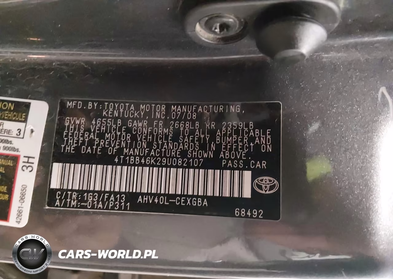 2009 Toyota Camry Hybrid VIN:4T1BB46K29U082107 - 9