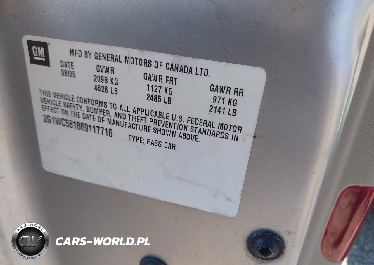 2006 Chevrolet Impala Lt VIN:2G1WC581869117716 - 9
