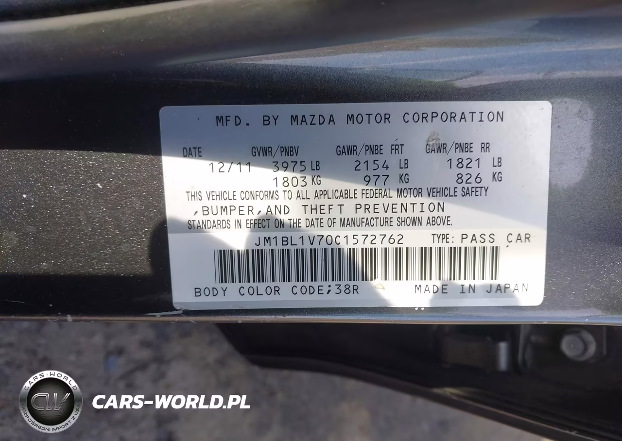 2012 Mazda Mazda3 I Touring VIN:JM1BL1V70C1572762 - 9