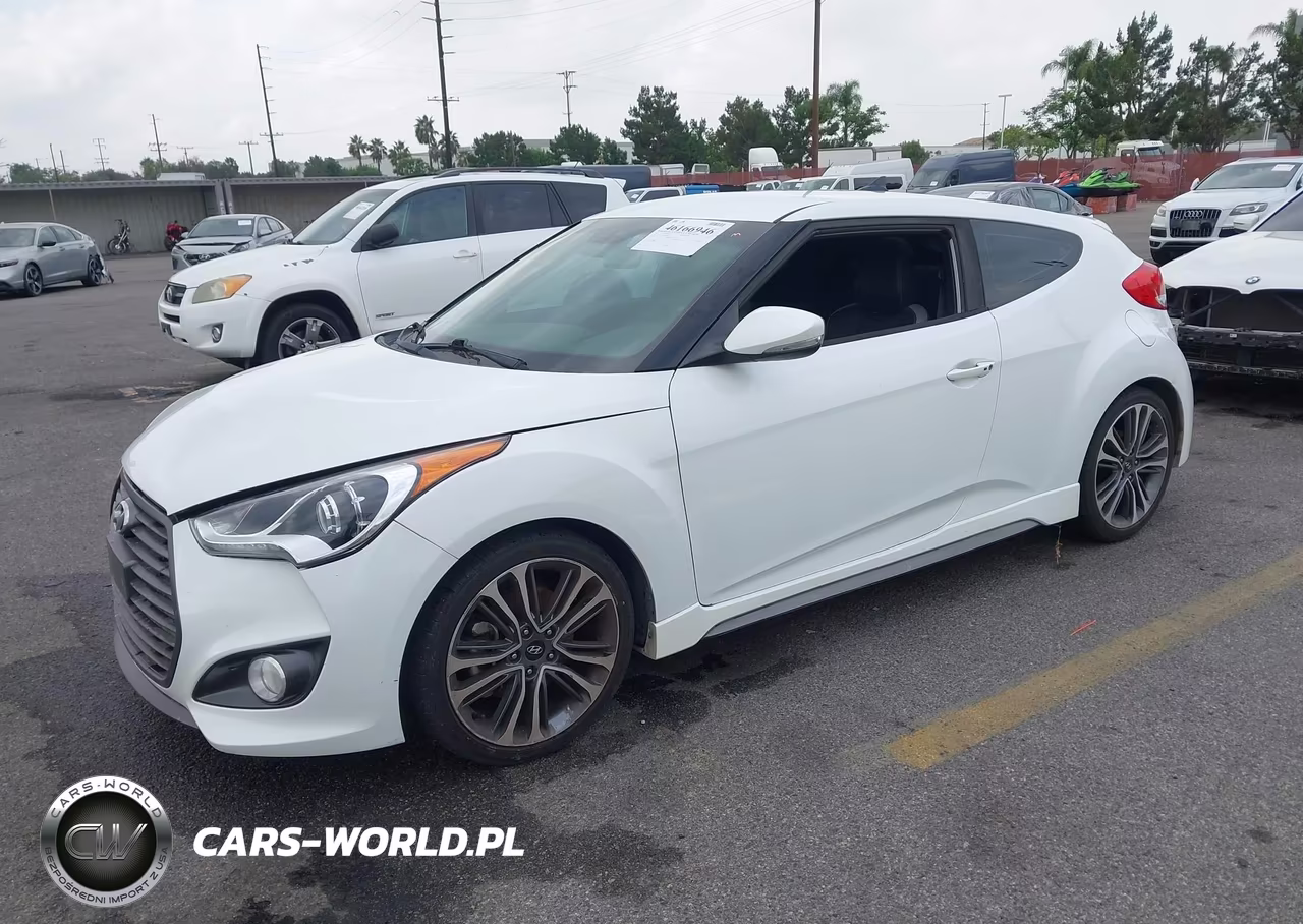 2017 Hyundai Veloster Turbo VIN:KMHTC6AE3HU309883 - 2
