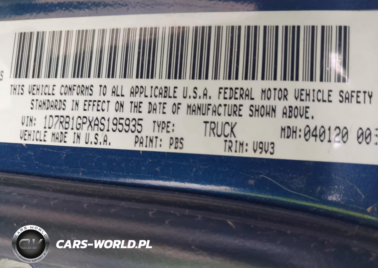 2010 Dodge Ram 1500 St VIN:1D7RB1GPXAS195935 - 9