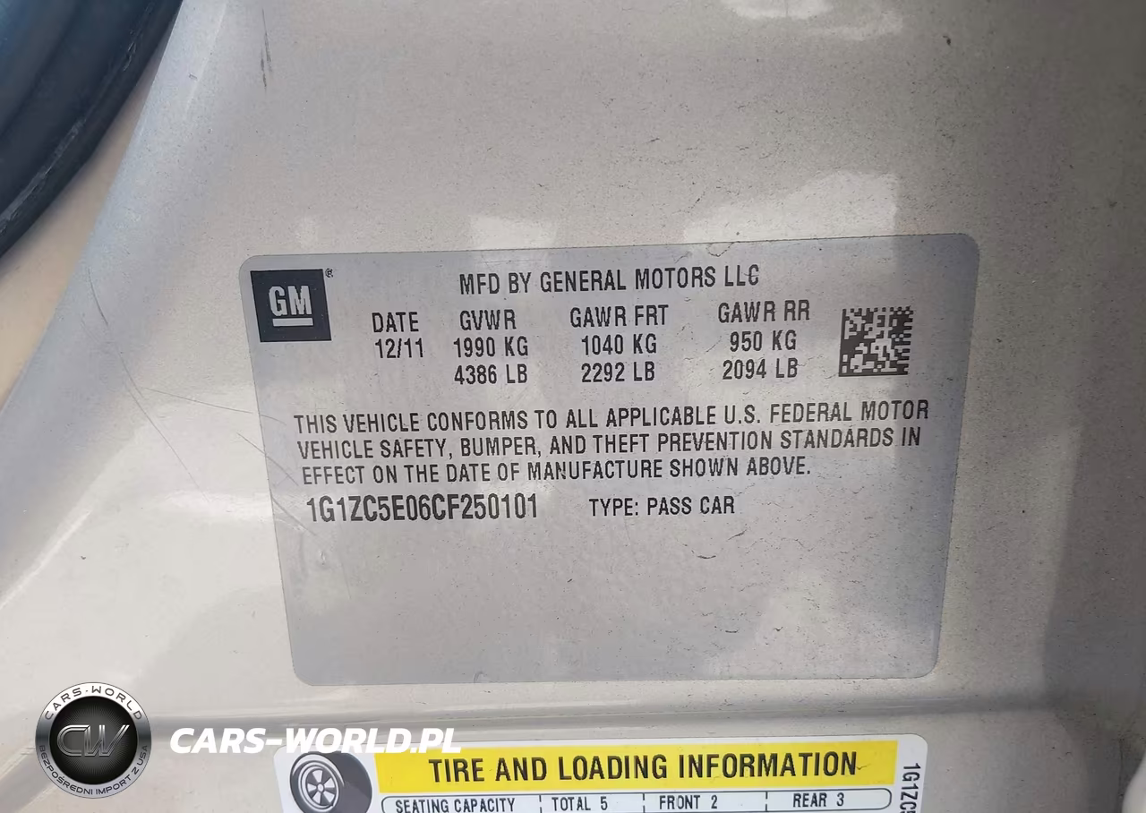 2012 Chevrolet Malibu 1Lt VIN:1G1ZC5E06CF250101 - 9