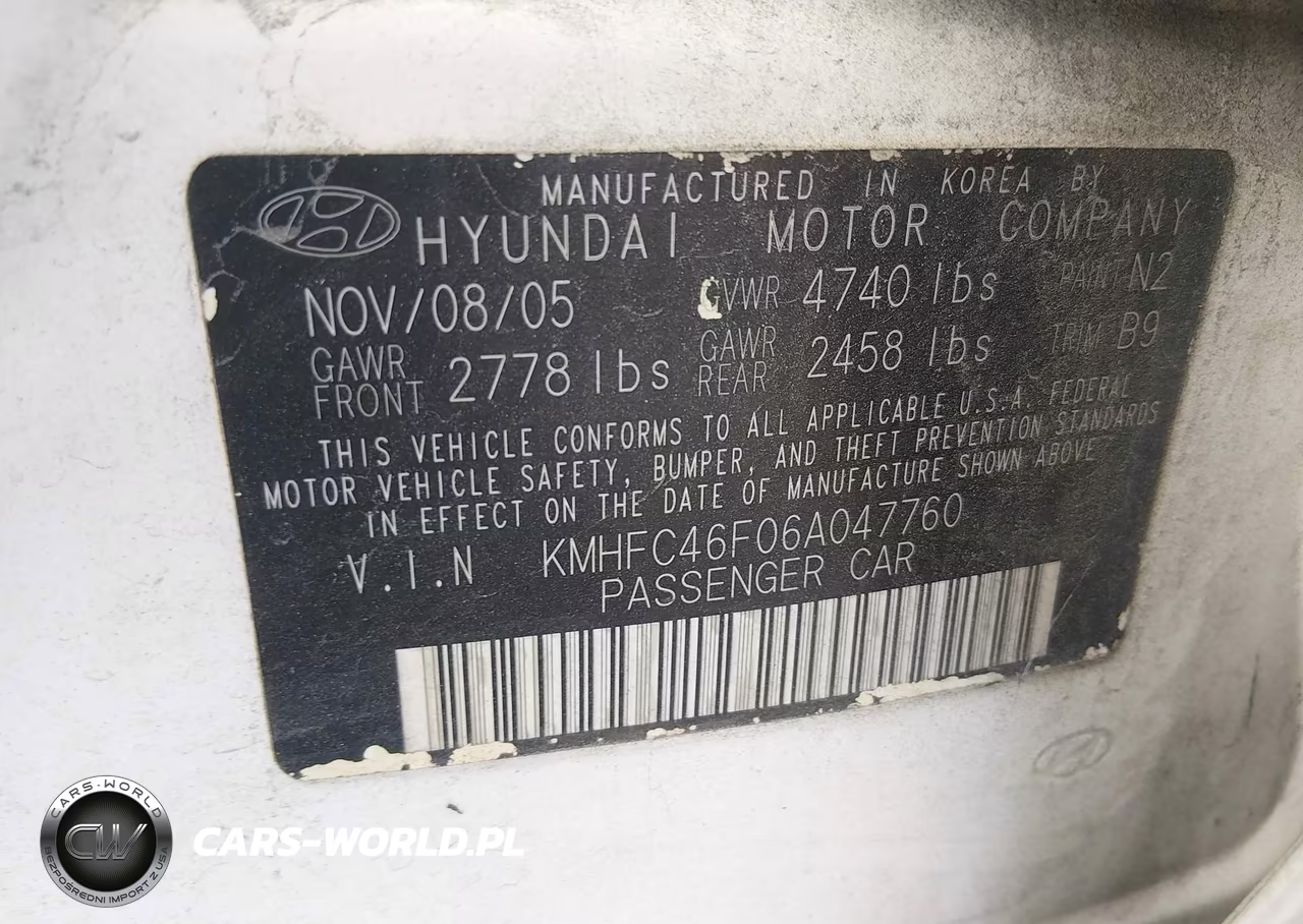 2006 Hyundai Azera Limited-Se VIN:KMHFC46F06A047760 - 9