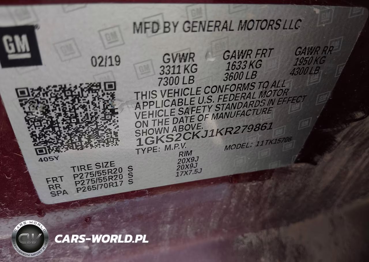 2019 GMC Yukon Denali VIN:1GKS2CKJ1KR279861 - 9
