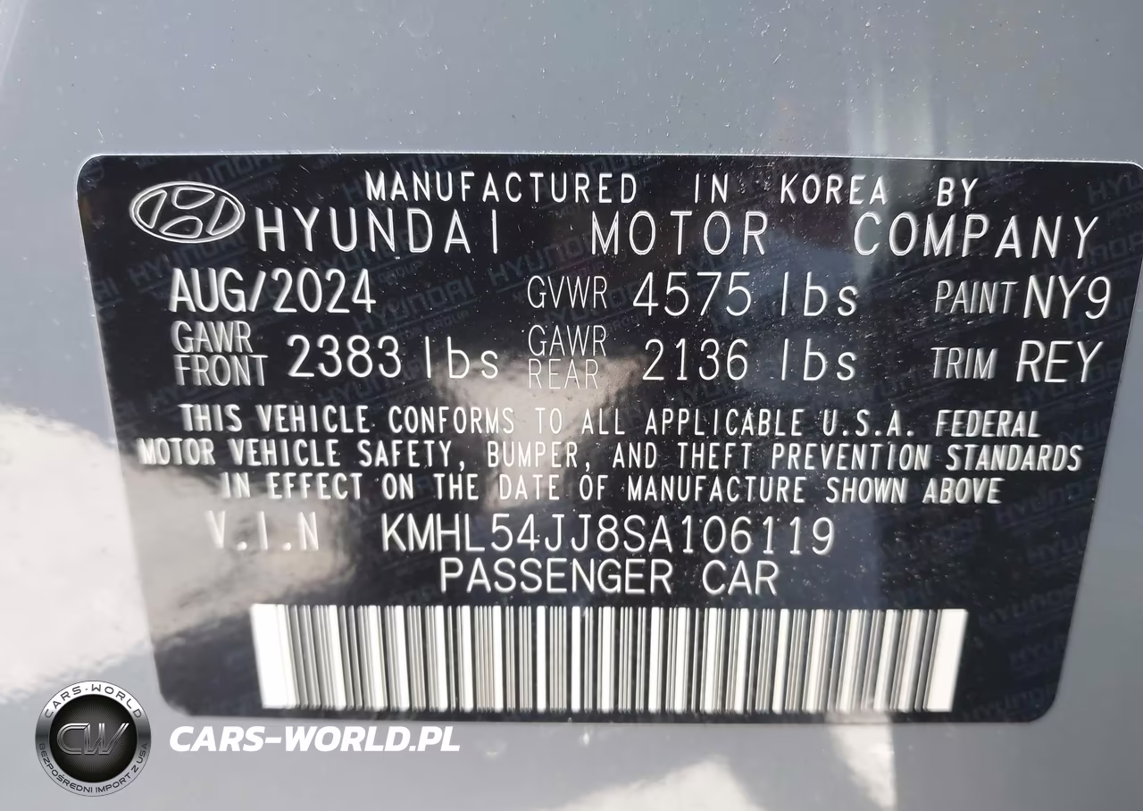 2025 Hyundai Sonata Hybrid Limited VIN:KMHL54JJ8SA106119 - 9