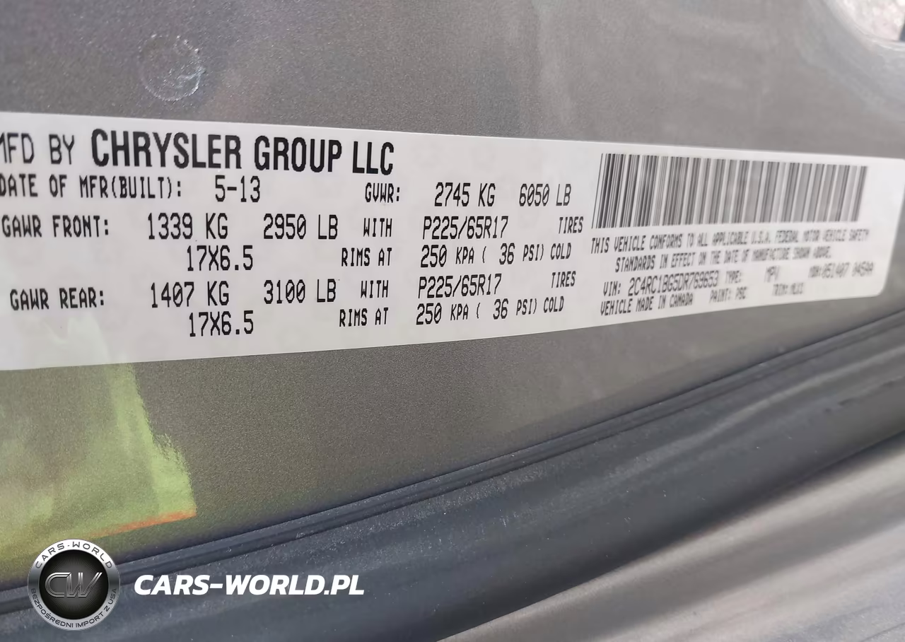 2013 Chrysler Town & Country Touring VIN:2C4RC1BG5DR769653 - 9