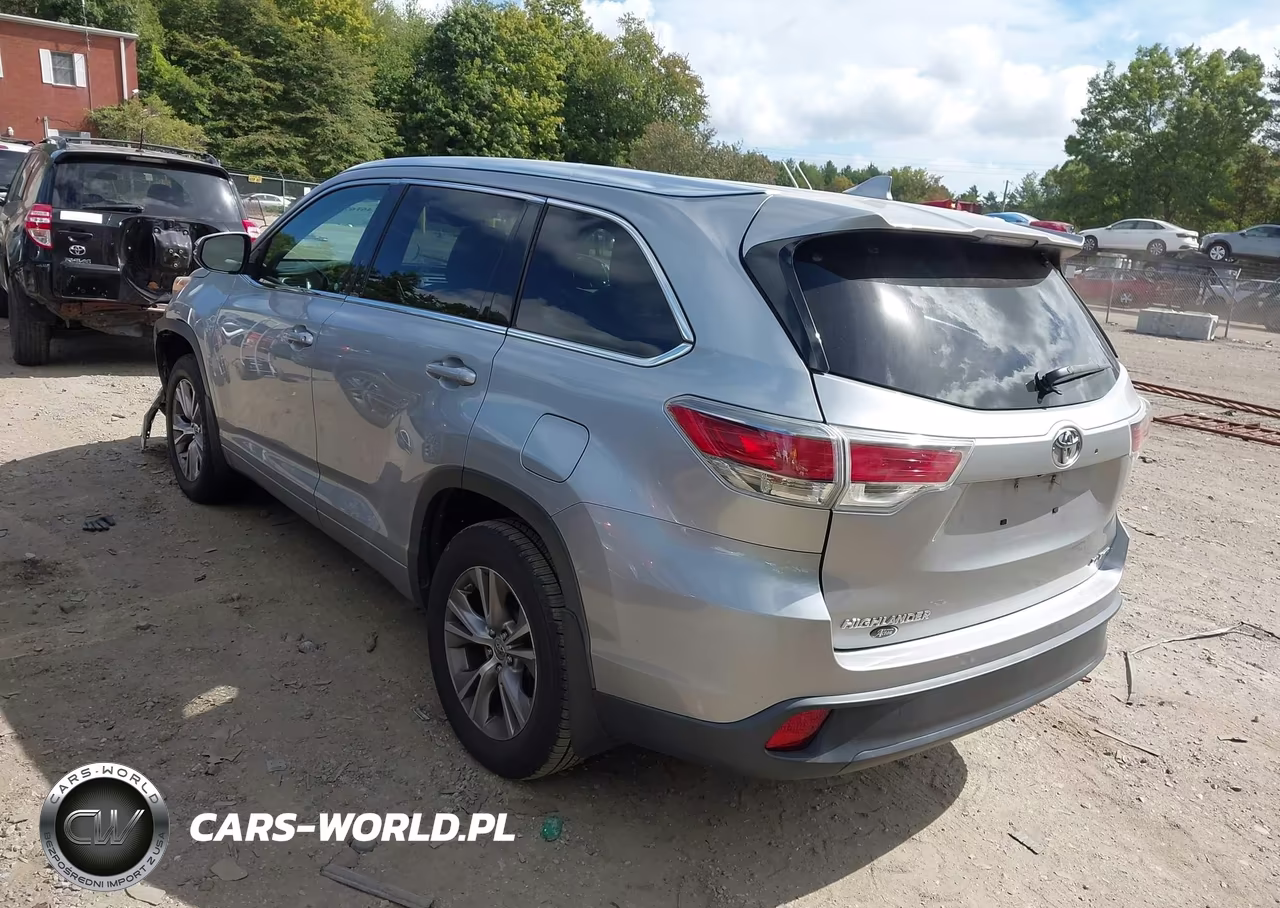 2015 Toyota Highlander Xle V6 VIN:5TDJKRFH7FS116835 - 3