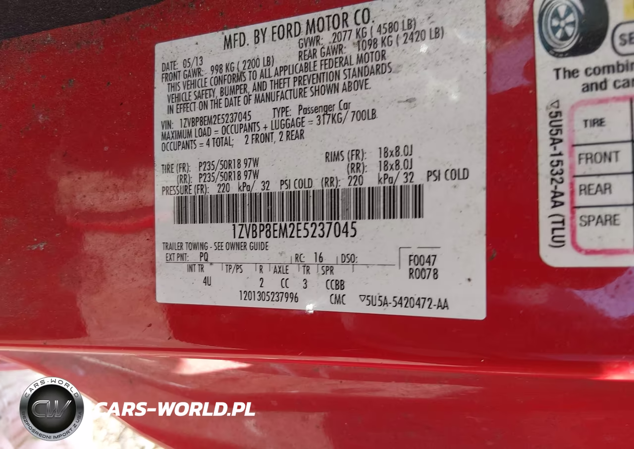 2014 Ford Mustang V6 Premium VIN:1ZVBP8EM2E5237045 - 9