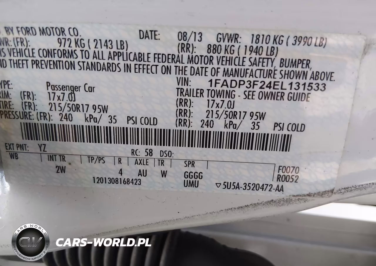 2014 Ford Focus Se VIN:1FADP3F24EL131533 - 9
