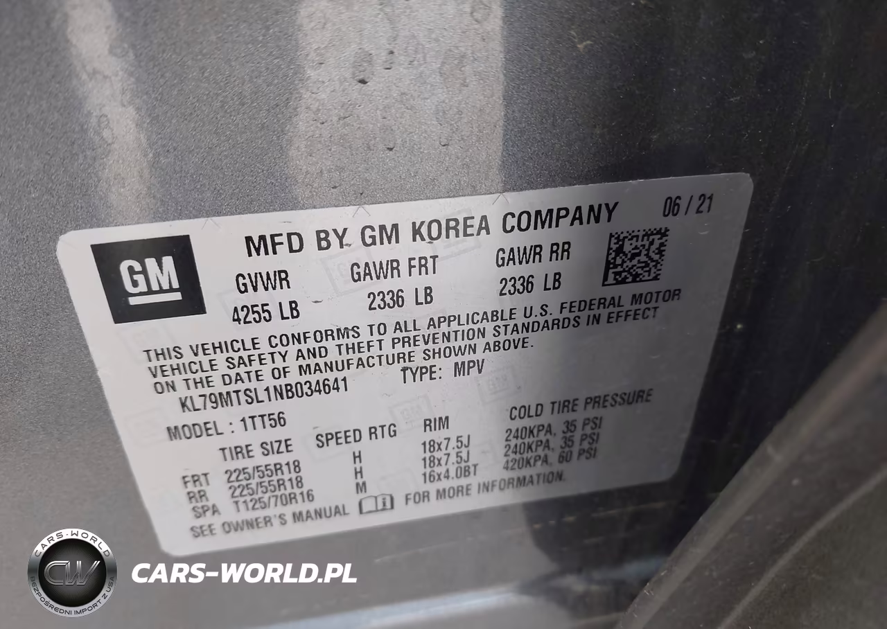 2022 Chevrolet Trailblazer Fwd Rs VIN:KL79MTSL1NB034641 - 9