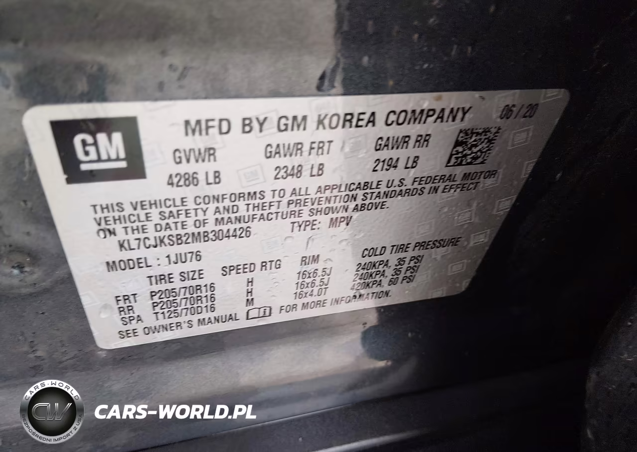 2021 Chevrolet Trax Ls VIN:KL7CJKSB2MB304426 - 9