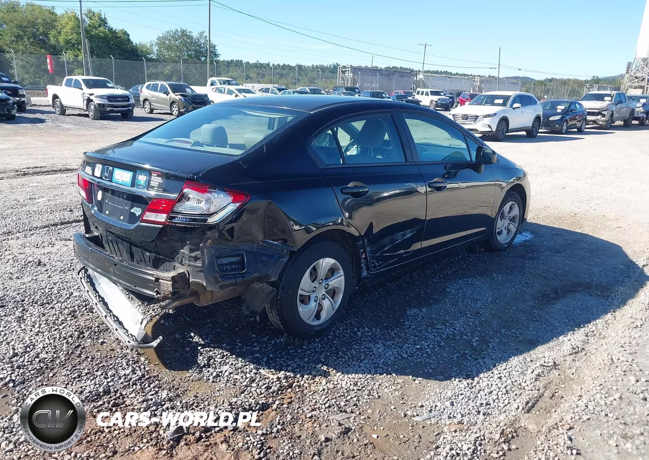 2014 Honda Civic Lx VIN:19XFB2F54EE249127 - 4