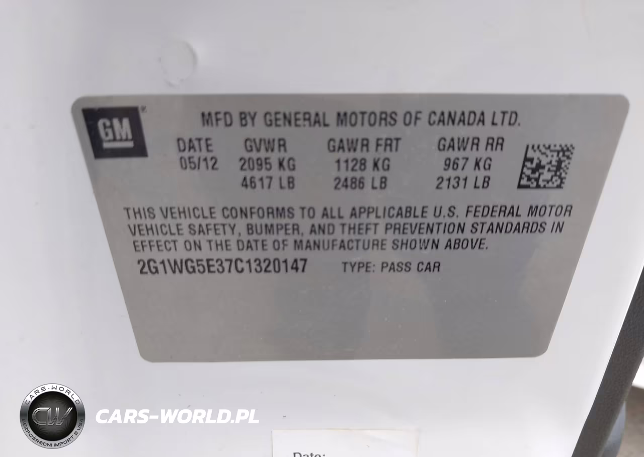 2012 Chevrolet Impala Lt VIN:2G1WG5E37C1320147 - 9