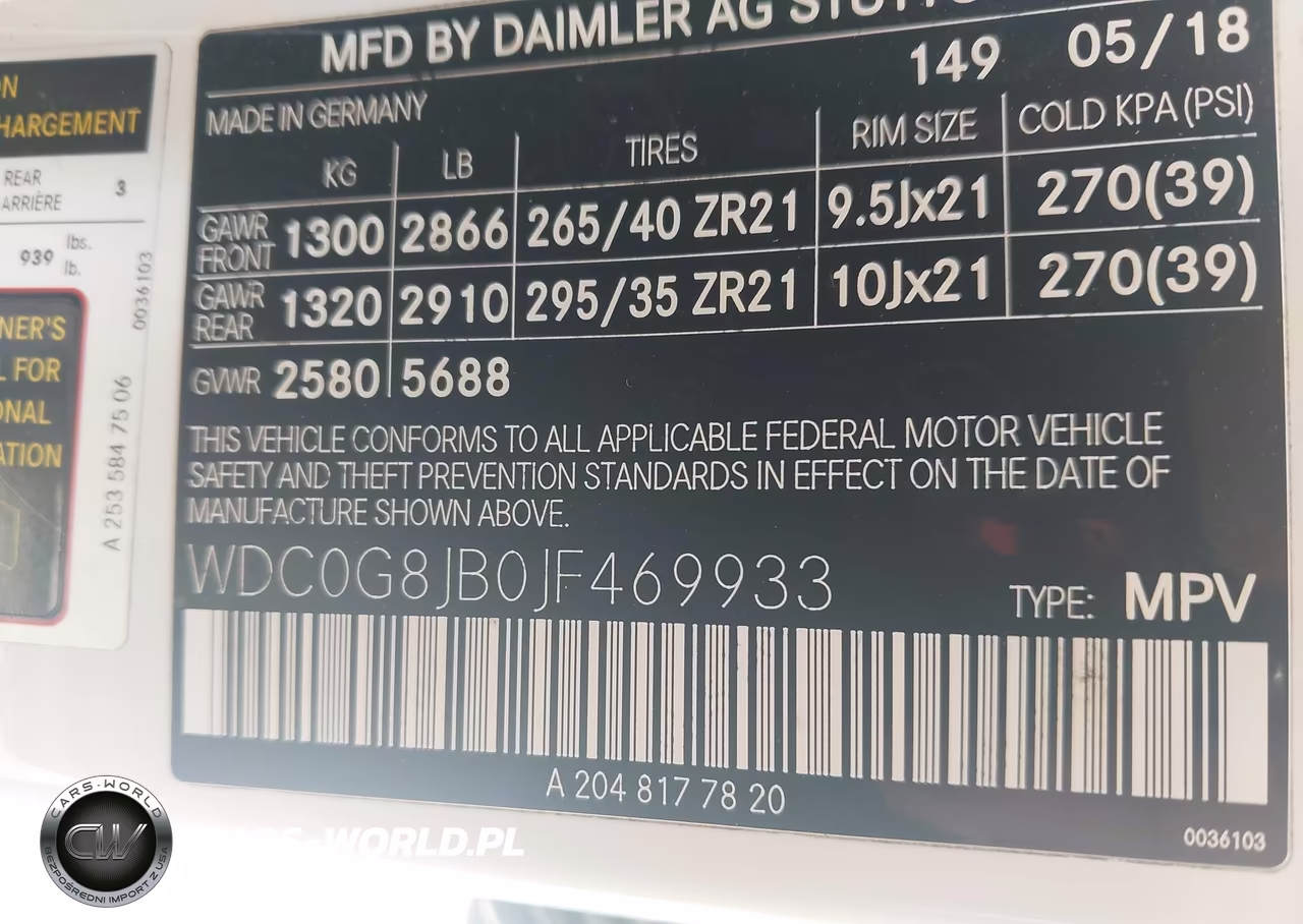 2018 Mercedes-Benz Amg Glc 63 4Matic VIN:WDC0G8JB0JF469933 - 9