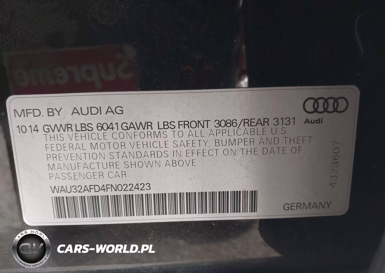 2015 Audi A8 L 4.0T VIN:WAU32AFD4FN022423 - 9