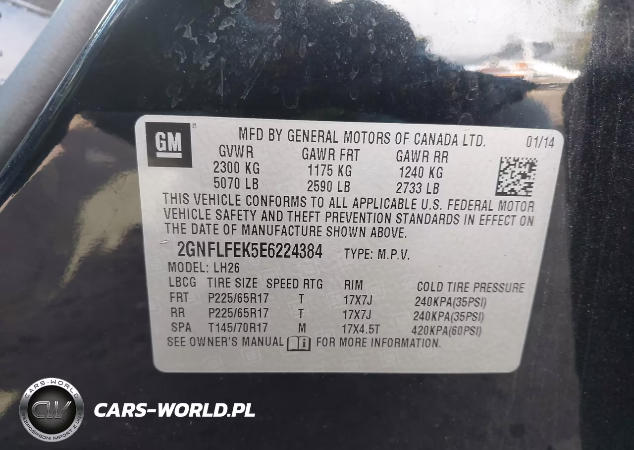 2014 Chevrolet Equinox 1Lt VIN:2GNFLFEK5E6224384 - 9