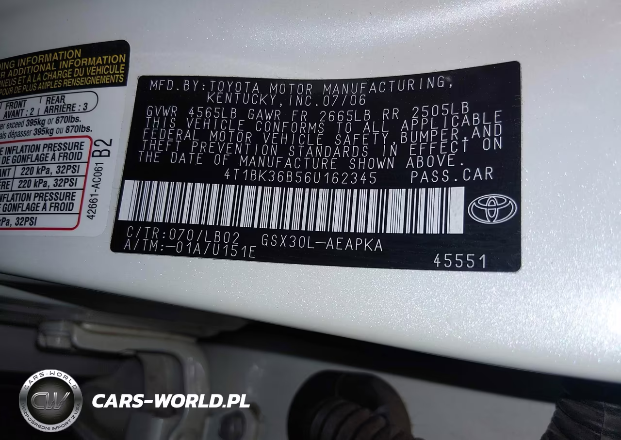 2006 Toyota Avalon Limited VIN:4T1BK36B56U162345 - 9