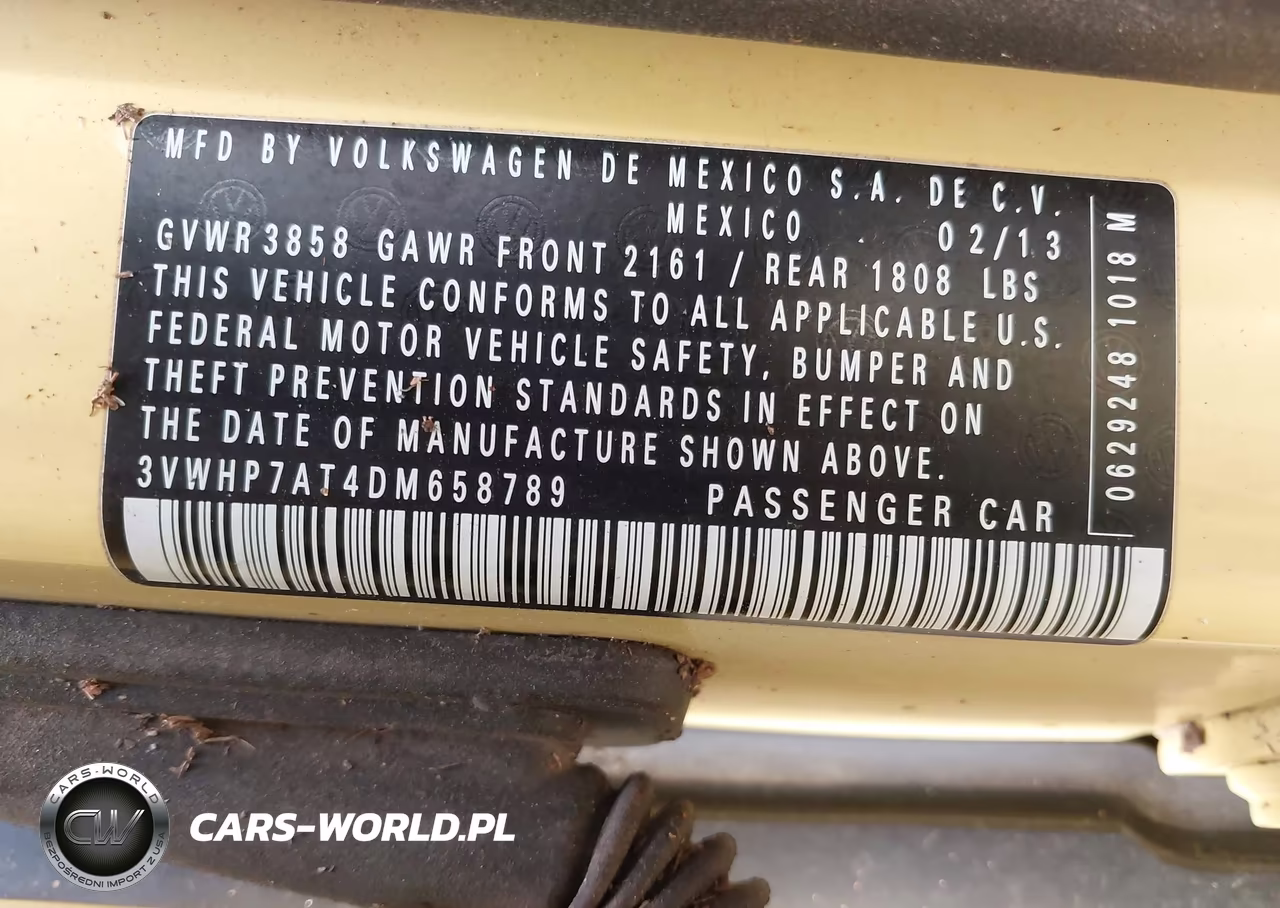 2013 Volkswagen Beetle 2.5L VIN:3VWHP7AT4DM658789 - 9