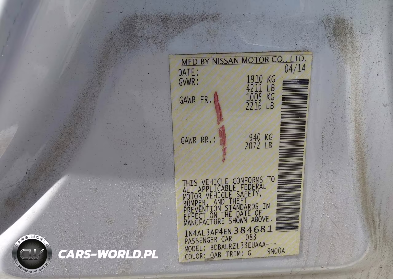 2014 Nissan Altima 2.5 S VIN:1N4AL3AP4EN384681 - 9