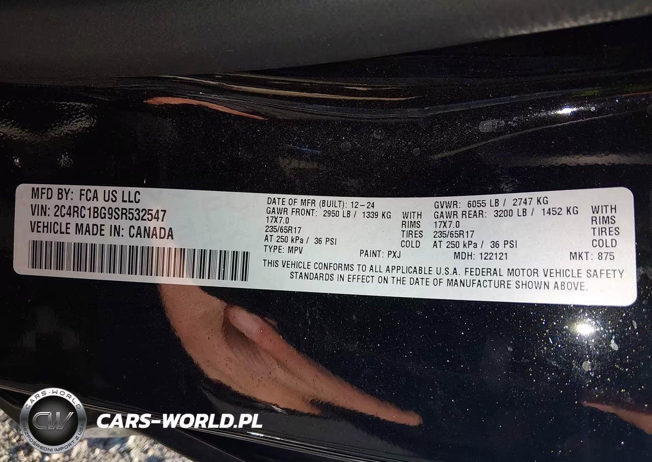 2025 Chrysler Pacifica Select VIN:2C4RC1BG9SR532547 - 9