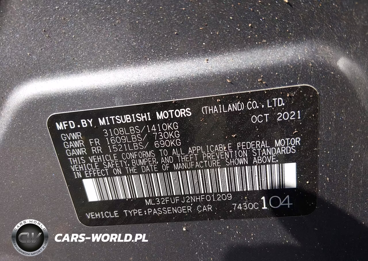 2022 Mitsubishi Mirage G4 Black Edition-Es-Le VIN:ML32FUFJ2NHF01209 - 9
