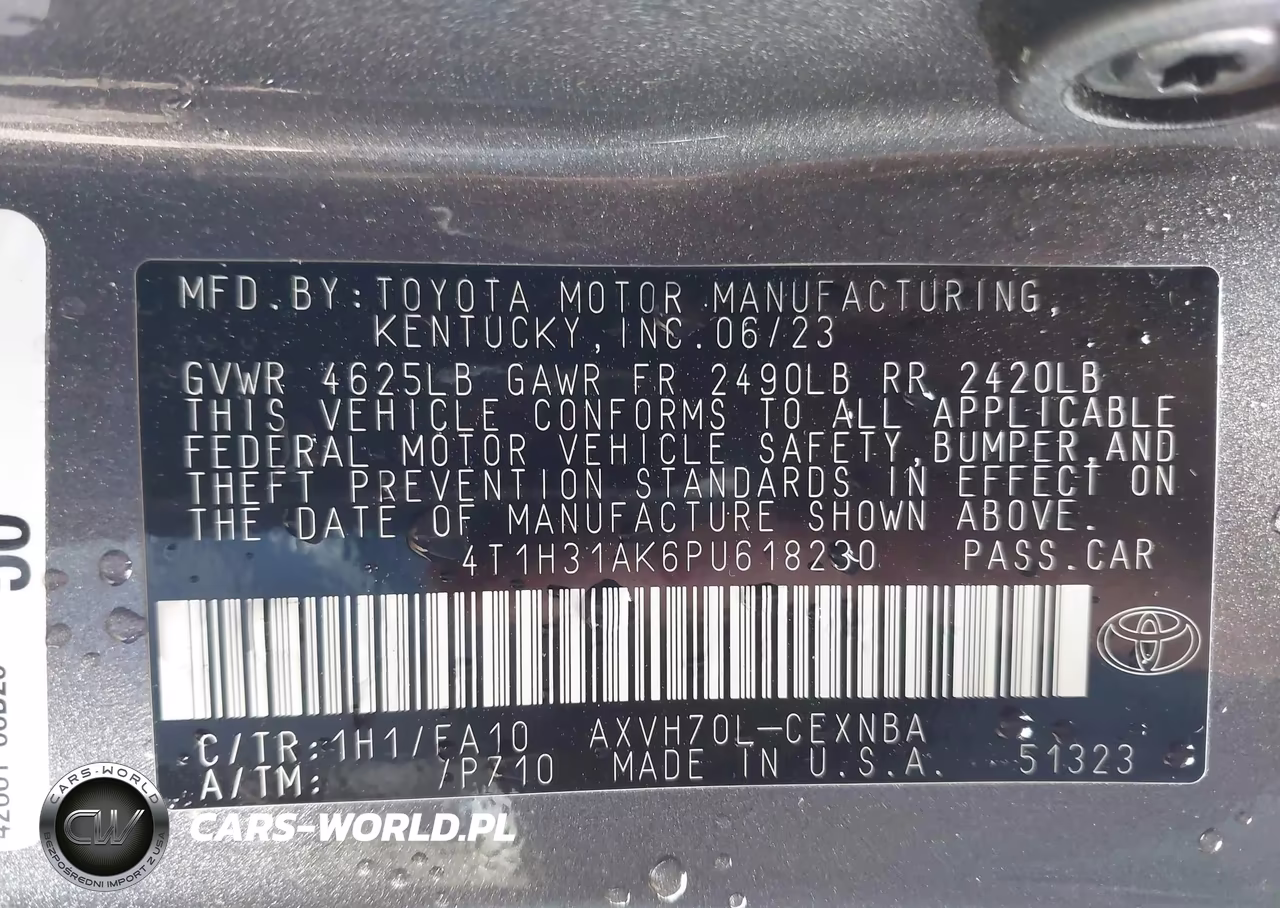 2023 Toyota Camry Le Hybrid VIN:4T1H31AK6PU618230 - 9