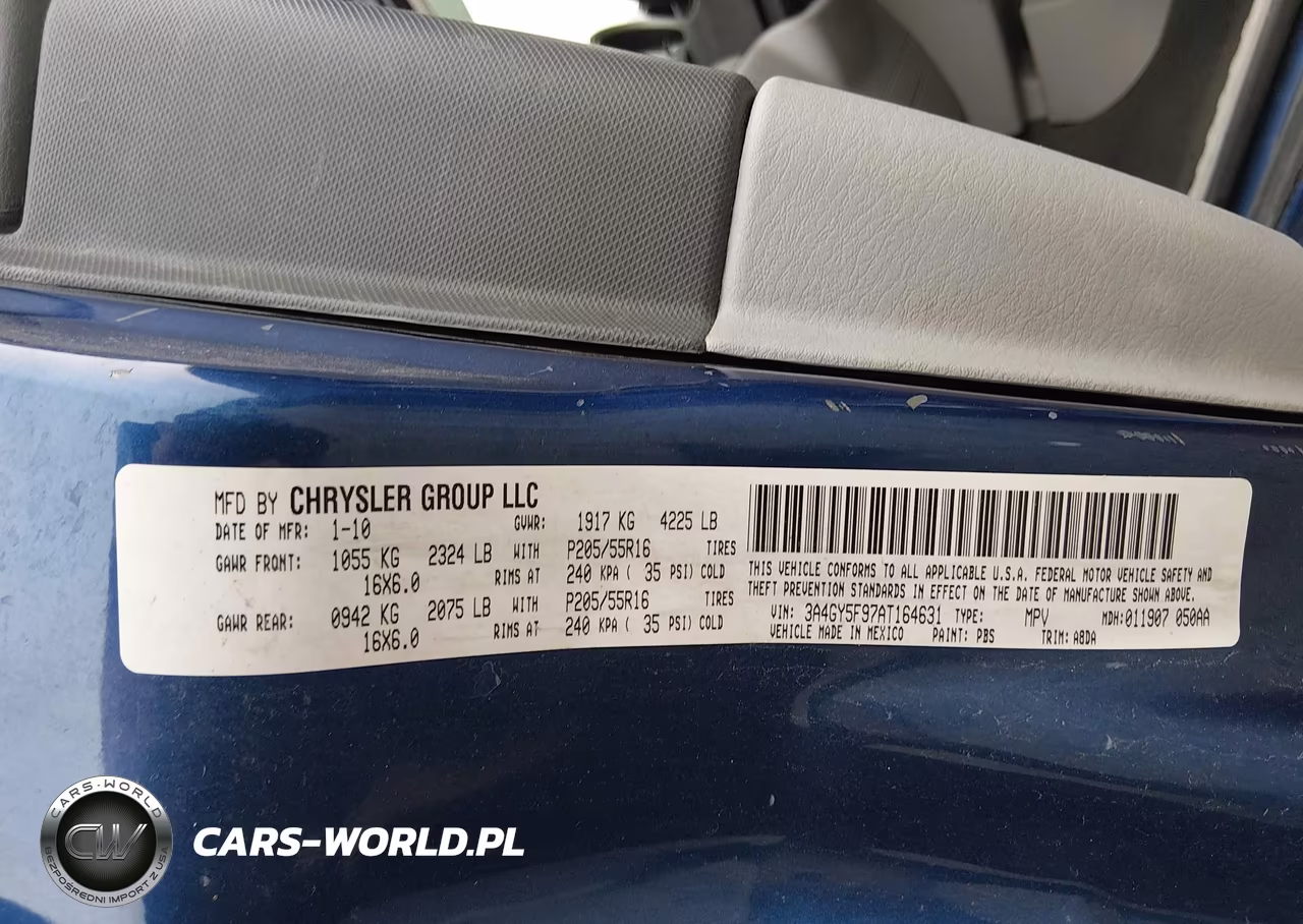 2010 Chrysler Pt Cruiser Classic VIN:3A4GY5F97AT164631 - 9
