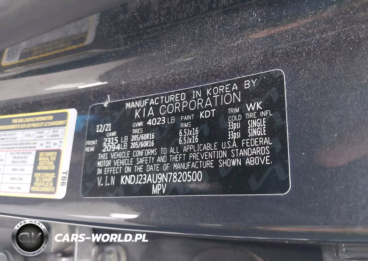2022 Kia Soul Lx VIN:KNDJ23AU9N7820500 - 9