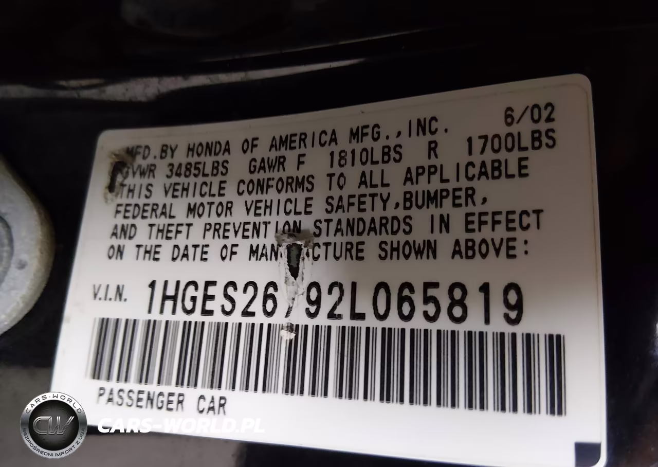 2002 Honda Civic Ex VIN:1HGES26792L065819 - 9