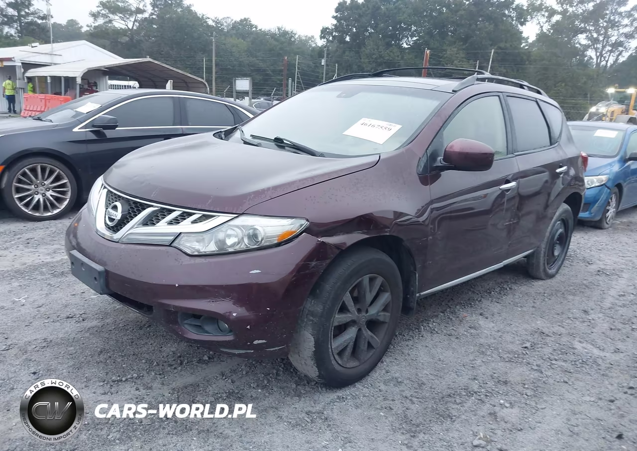 2013 Nissan Murano Sl VIN:JN8AZ1MU3DW200455 - 2