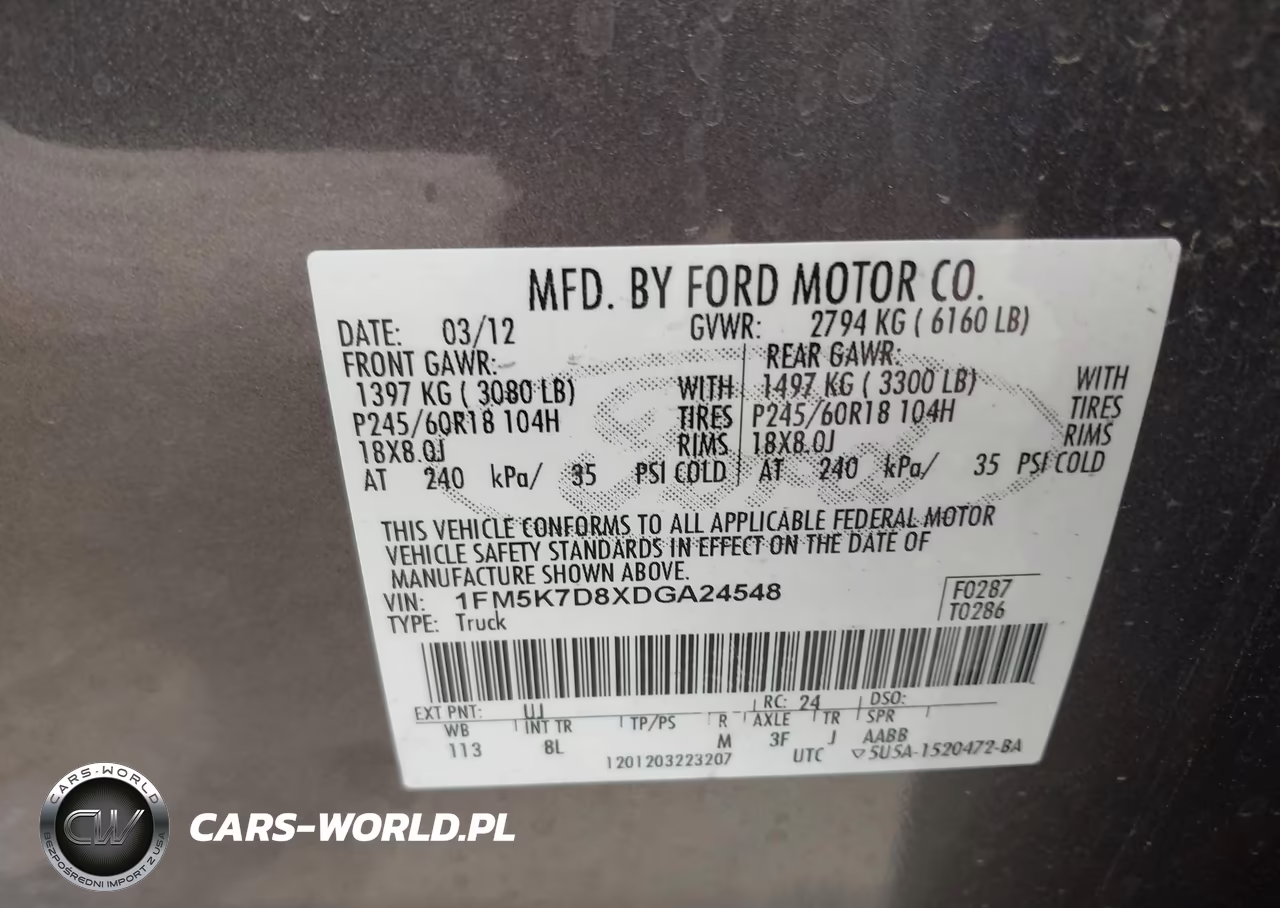 2013 Ford Explorer Xlt VIN:1FM5K7D8XDGA24548 - 9
