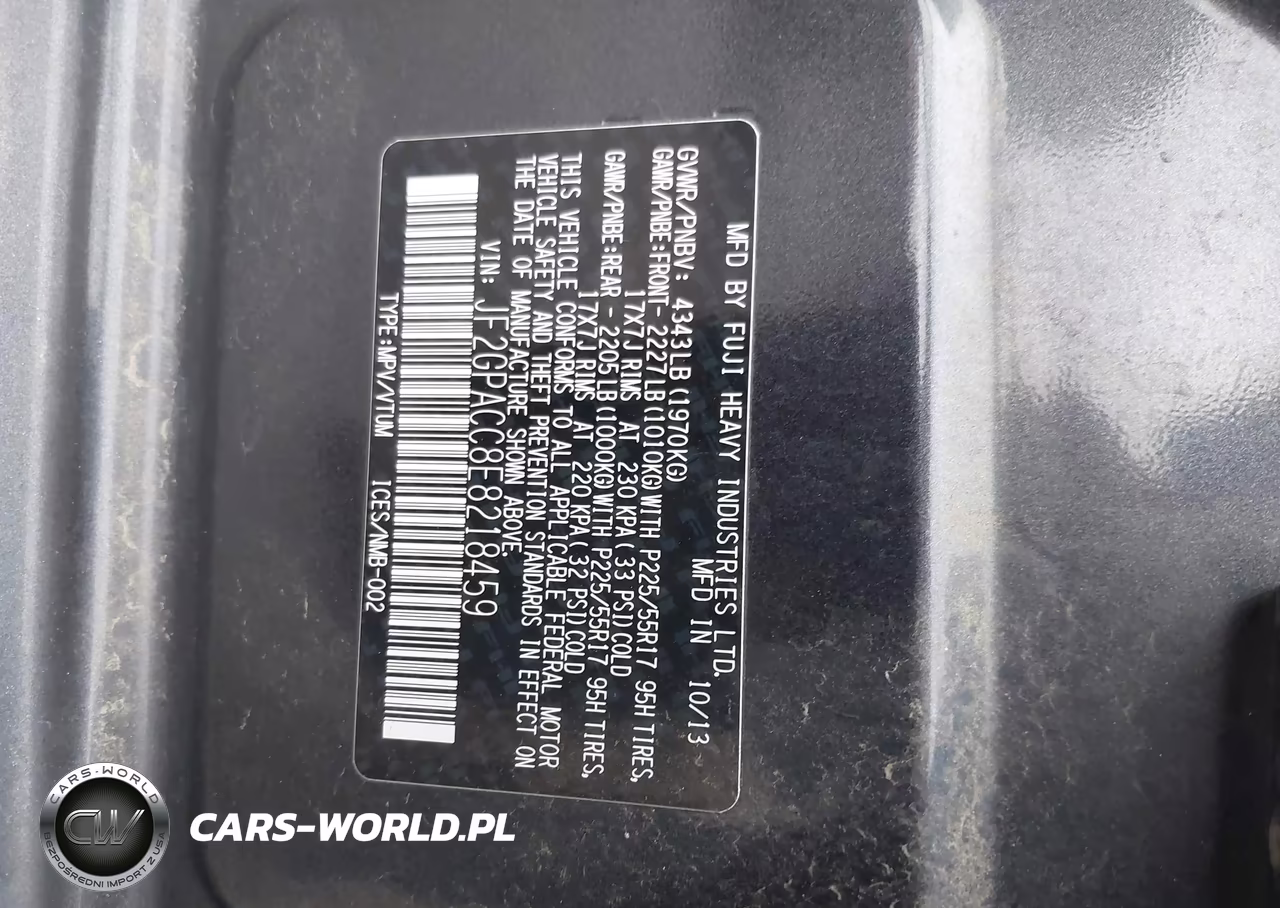 2014 Subaru Xv Crosstrek 2.0I Premium VIN:JF2GPACC8E8218459 - 9